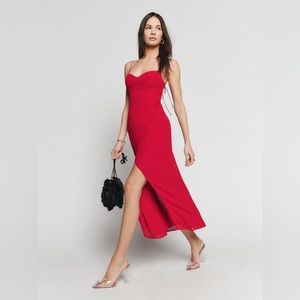 Reformation Kourtney Dress (Red) size 12